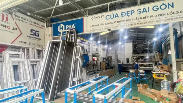 Xưởng gia công cửa nhôm maxpro uy tín