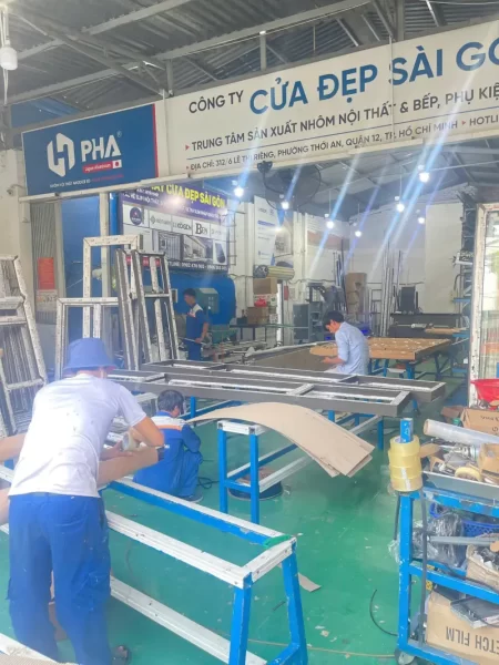 Xưởng gia công cửa nhôm maxpro uy tín